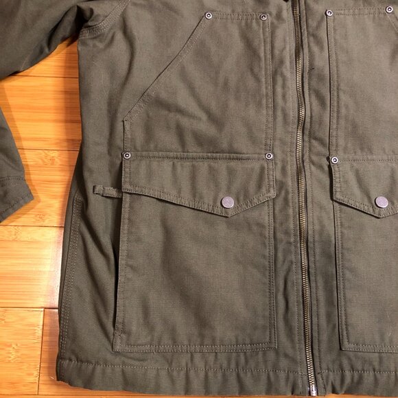 Barn Jacket Columbia Coat Like New Olive Green Fleeced Lined Insulated Jacket - Picture 5 of 13